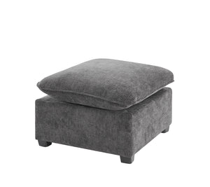26*26' Ottoman Module for Modular Sectional Sofa,Wide Seat,Chenille,2 Colors