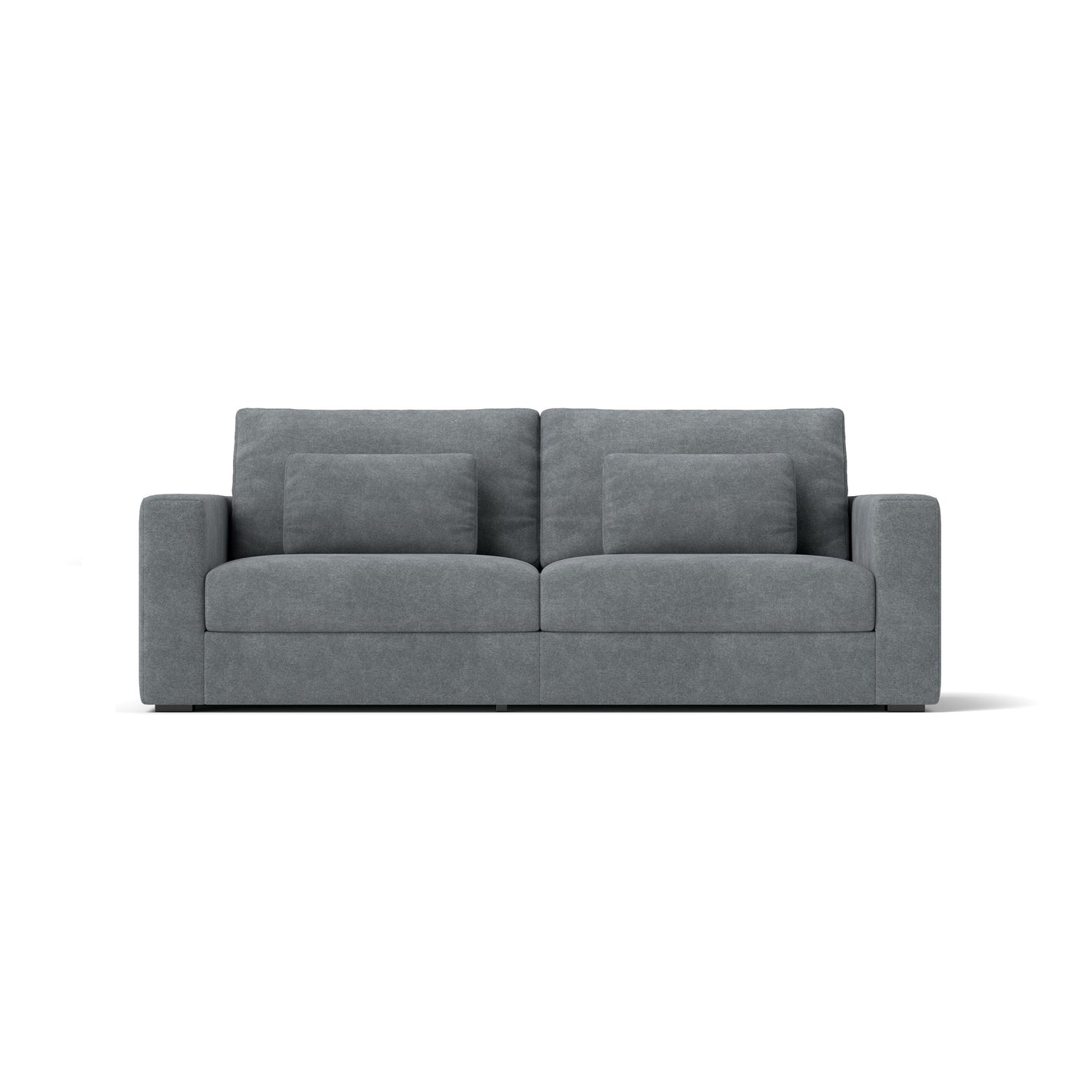 83' Modern Sofa Couches for Living Room, 3 Seater Sofa with  Detachable Cover & double cushioning, Haze