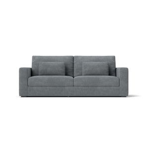 83' Modern Sofa Couches for Living Room, 3 Seater Sofa with  Detachable Cover & double cushioning, Haze