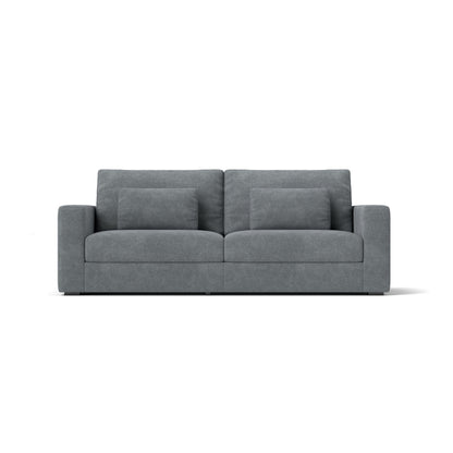 83' Modern Sofa Couches for Living Room, 3 Seater Sofa with  Detachable Cover & double cushioning, Haze