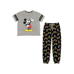 Womens Mickey Mouse Classic Varsity Tee and Jogger Set