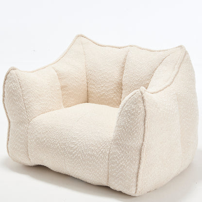 Comfortable Chenille Sofa Chairs with Highly Resilient Foam for Living Rooms and Bedrooms, Square Lazy Sofas for Adults