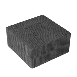 Modern Minimalist Compressed Sectional Sofa Corduroy Couch, Sleeper Sofa for Living Room, Bedroom, Space-Efficient Design, Grey