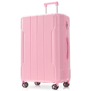 Hardshell Luggage, Lightweight Durable ABS Suitcases with Double Wheels, Expandable 28-inch Checked Luggage 28' (Single Luggage)