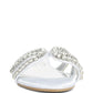 Mezzie Dimante Strap Flat Sandals by VYSN