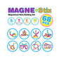 Contixo ST2 Kids Magnetic Stix Stick 68 PCs 3D Building Blocks by Contixo